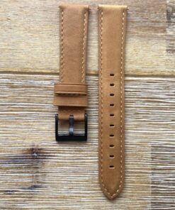 light brown tan leather watch band