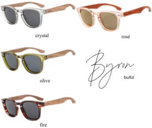 the four colours of Byron sunglasses