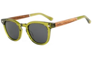 Lamrock green wooden sunglasses