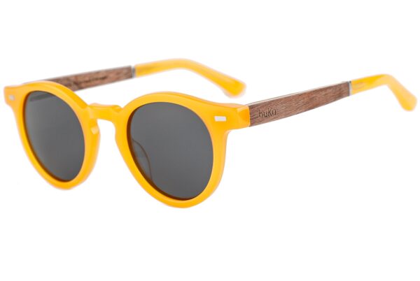 Lola mango yellow wooden sunglasses