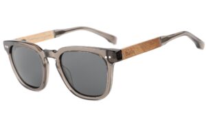 Lennox sunglasses with brown acetate frame and walnut wood temples