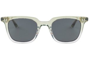 Varna green frame sunglasses front