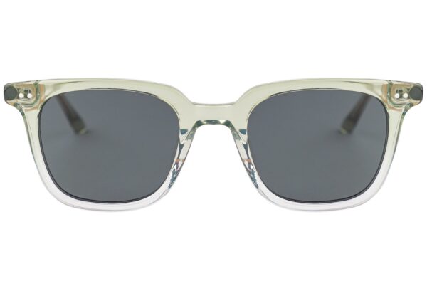 Varna green frame sunglasses front