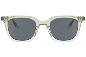 Varna green frame sunglasses front