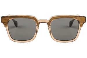 Front view of Bronte wooden sunglasses