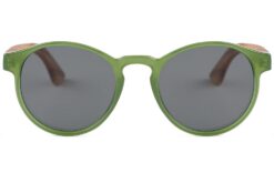 Front view of green sunglasses