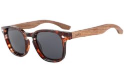 Wilga Fire tortoiseshell frame Sunglasses with wood arms