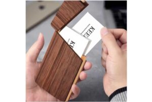 Alternative view of Wooden Business Card Holder
