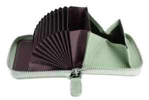 Inside the coin and card wallet