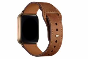 Back of Bohem leather Apple Watch band by Buko
