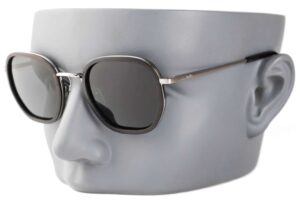 cali black sunglasses on a grey mannequin head