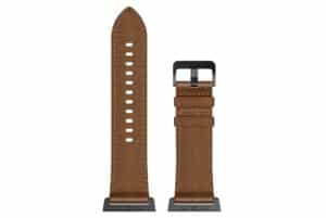 Dark brown leather maverick Apple Watch band