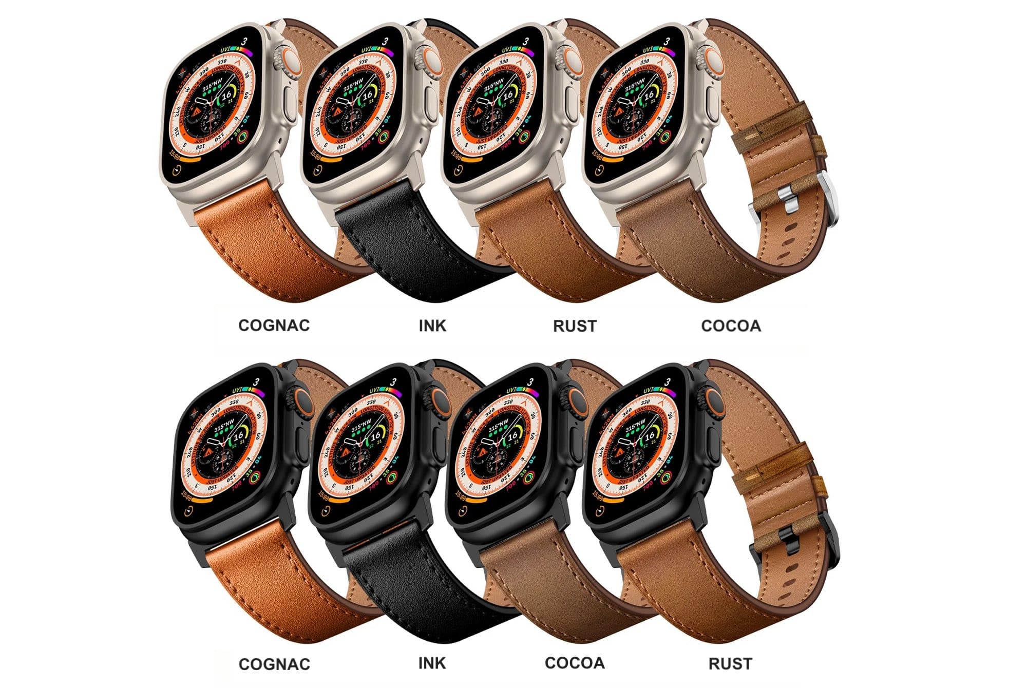 Maverick leather band on Apple Watch Ultra