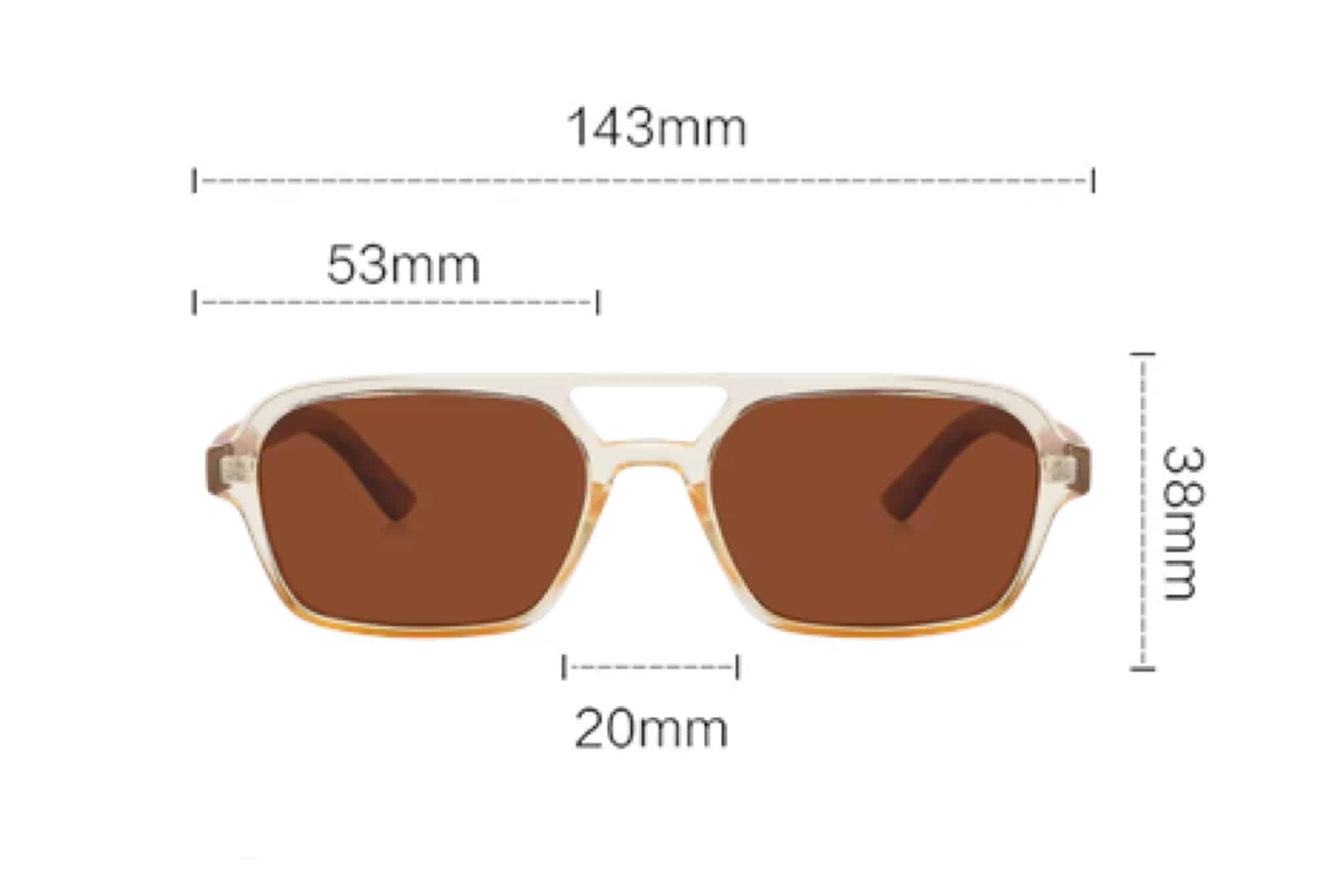 Frank sun sunglasses dimensions