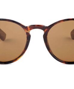 Front of Rosco Fire round tortoiseshell sunglasses by Buko
