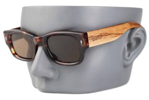 woodstock rectangular sunglasses on a model