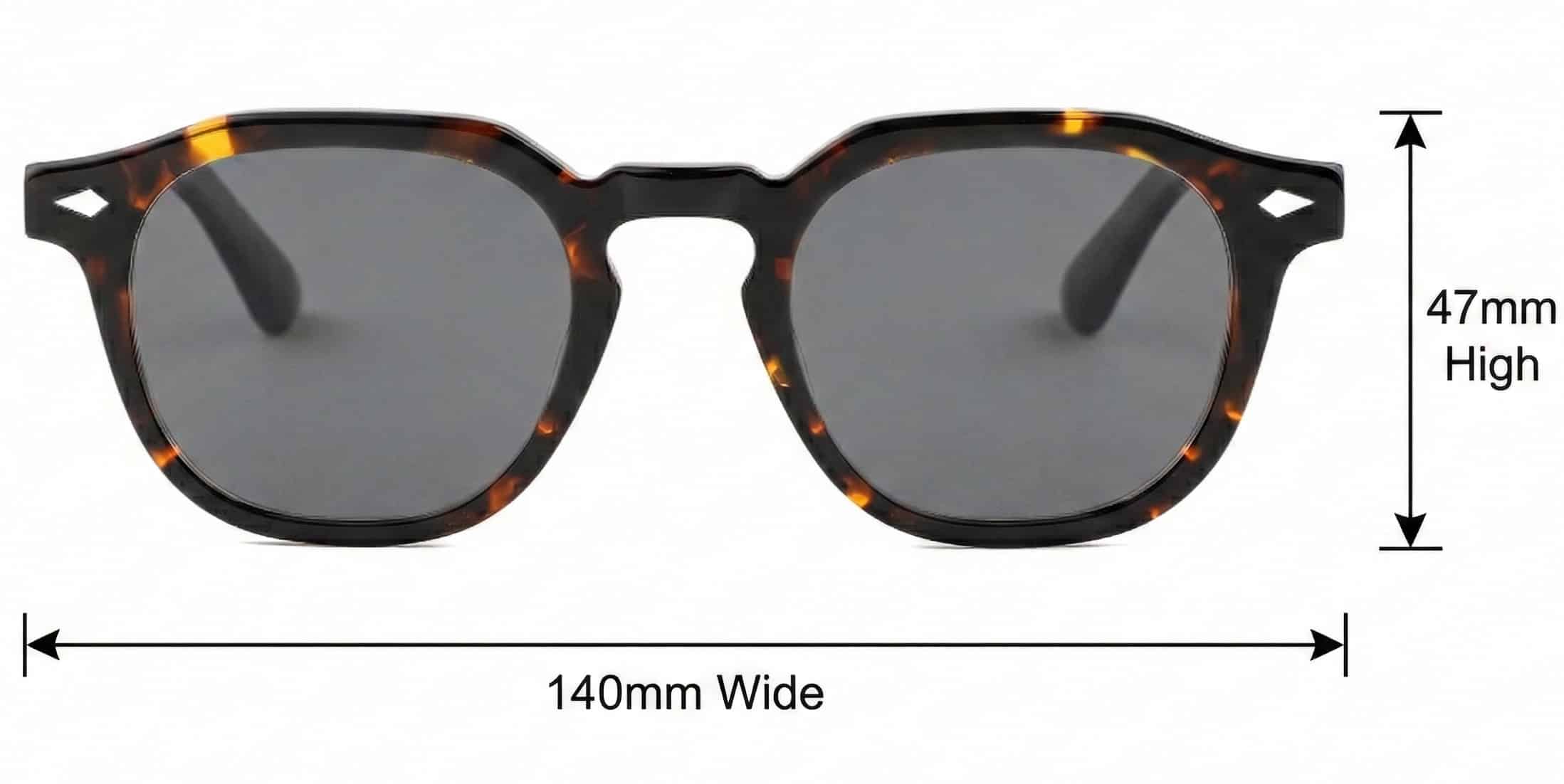 capri sunglasses dimensions