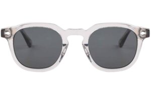 front view of capri transparent sunglasses