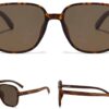 malabar sunglasses by buko with tortoiseshell colour frame and wooden arms