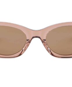 front view of Havana sunglasses with amber brown frame