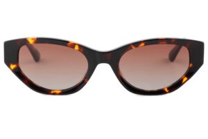 front view of Havana sunglasses with tortoiseshell frame