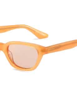 Monaco sunglasses by Buko in peach acetate frame with brown polarised lenses