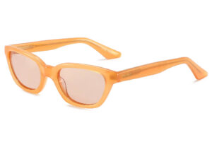 Monaco sunglasses by Buko in peach acetate frame with brown polarised lenses