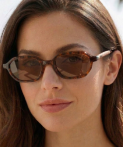 sierra sunglasses by buko on a female model at the beach