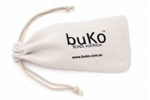white linen buko sunglasses pouch